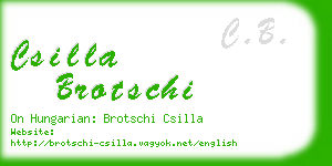 csilla brotschi business card